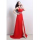 CATHERINE A-line Halter Chiffon Party Dress With Crystal