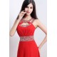 CATHERINE A-line Halter Chiffon Party Dress With Crystal