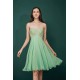 Burgundy Sweetheart Sparkle Beaded Chiffon Homecoming Dress