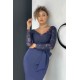 Elegant Long Sleeve Lace Evening Dress Mermaid V-Neck Online