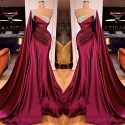 Gorgeous Mermaid Beads Evening Prom Dress WIth Ruffles