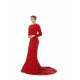 Elegant Long sleeve Sequin Evening Dress with Detachable Skirt | Ballbella Real Shooting