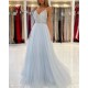 Glamorous Sweetheart Prom Dress Long Backless Tulle Evening Gowns