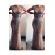 Luxurious Mermaid Halter Rhinestones Prom Party Gowns with Tassel Sparkle Formal Evening Dresses