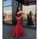 New Arrival Mermaid Charming Sequined Evening Dresses Off-The-Shoulder Floor Length Prom Dresses