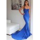 Mermaid Sleeveless Evening Gowns Sweetheart Court Train Formal Dress