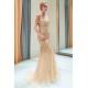 MELISSA Mermaid Off-the-shoulder V-neck Floor Length Sequins Evening Dresses