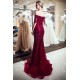 MELISSA Mermaid Off-the-shoulder V-neck Floor Length Sequins Evening Dresses