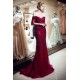 MELISSA Mermaid Off-the-shoulder V-neck Floor Length Sequins Evening Dresses