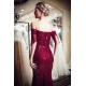 MELISSA Mermaid Off-the-shoulder V-neck Floor Length Sequins Evening Dresses