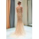 MELISSA Mermaid Off-the-shoulder V-neck Floor Length Sequins Evening Dresses