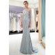 MARLENE Mermaid Sequined Pattern Long Sleevess Evening Dresses