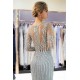 MARLENE Mermaid Sequined Pattern Long Sleevess Evening Dresses