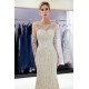 MARLENE Mermaid Sequined Pattern Long Sleevess Evening Dresses