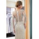 MARLENE Mermaid Sequined Pattern Long Sleevess Evening Dresses