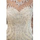 MARLENE Mermaid Sequined Pattern Long Sleevess Evening Dresses