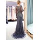 MAUREEN Mermaid V-neck Long Sleevess Charming Beading Evening Dresses