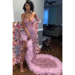 Slim mermaid Evening Dress Sweep train