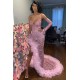 Slim mermaid Evening Dress Sweep train