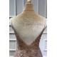 Glamorous V-neck Spaghetti-Straps Tulle Prom Dress Beadings Long Evening Gowns