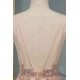 Glamorous Sequins V-Neck Long Evening Prom Dress Floor Length