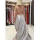 Stunning Spaghetti-Straps V-Neck Long Evening Prom Dress Online