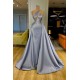 Chic Halter Beadings Long Evening Dress With Detachable Skirt