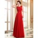 Eleagnt Evening Dresses Soft Pink Lace Applique Evening Dresses Chiffon Sleeveless Sash Floor Length Formal Gowns