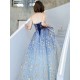Charming Evening Dress A-Line Strapless Matte Satin Floor-Length Pleated Sequined evening dress