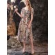 Gorgeous Evening Dress A-Line Jewel Neck Lace Tea-Length Social Pageant Dresses