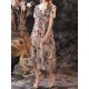 Gorgeous Evening Dress A-Line Jewel Neck Lace Tea-Length Social Pageant Dresses