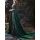 Gorgeous Evening Dress Mermaid Jewel Neck With Train Long Sleeves Zipper Lace Lace Social Pageant Dresses