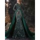 Gorgeous Evening Dress Mermaid Jewel Neck With Train Long Sleeves Zipper Lace Lace Social Pageant Dresses
