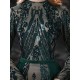 Gorgeous Evening Dress Mermaid Jewel Neck With Train Long Sleeves Zipper Lace Lace Social Pageant Dresses