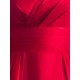 Gorgeous Burgundy Evening Dresses Long V Neck Sleeveless Pleated A Line Floor Length Evening Dress