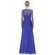 Gorgeous V Neck Evening Dress Illusion Lace Sleeve Mother Of The Bride Dress