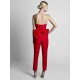 Gorgeous Evening Jumpsuit Ball Gown Sweetheart Neck Ankle Length Sleeveless Zipper Sash Satin Fabric Social Party Jumpsuit