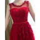 Glamorous Long Evening Dresses Lace Cameo Pink Party Dress A Line Applique Tulle Maxi Formal Dress