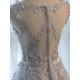 Glamorous Long Evening Dresses Lace Cameo Pink Party Dress A Line Applique Tulle Maxi Formal Dress