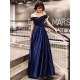 Glamorous Evening Dresses Off The Shoulder evening dress Long Satin Maxi Dresses
