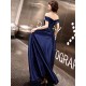 Glamorous Evening Dresses Off The Shoulder evening dress Long Satin Maxi Dresses