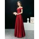 Glamorous Evening Dresses Off The Shoulder evening dress Long Satin Maxi Dresses