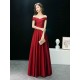 Glamorous Evening Dresses Off The Shoulder evening dress Long Satin Maxi Dresses