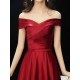 Glamorous Evening Dresses Off The Shoulder evening dress Long Satin Maxi Dresses