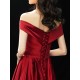 Glamorous Evening Dresses Off The Shoulder evening dress Long Satin Maxi Dresses