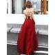 Modern Evening Dress A-Line Bateau Neck Tulle Floor-Length Sequins Sequined Dress