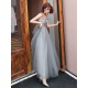 Stunning evening dress V Neck A Line Sleeveless Floor Length Wedding Guest Dresses