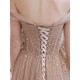 Stunning Evening Dress Nude Color A Line Bateau Neck Floor Length Sequins Formal Party Dresses Pageant Dress