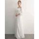 Stunning White Evening Dresses Long Off Shoulder Long Sleeve Maxi Formal Evening Gowns