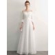 Stunning White Evening Dresses Long Off Shoulder Long Sleeve Maxi Formal Evening Gowns